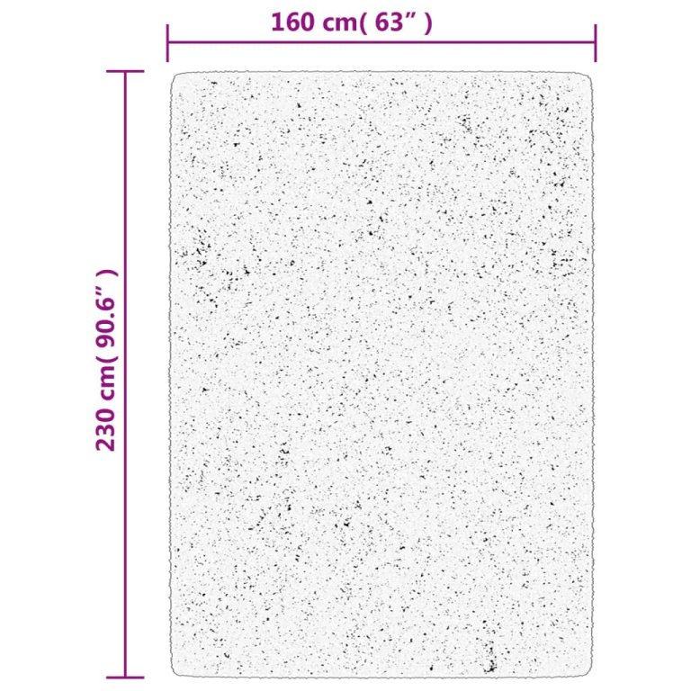 Covor ISTAN, cu fire înalte, aspect lucios, gri, 160x230 cm