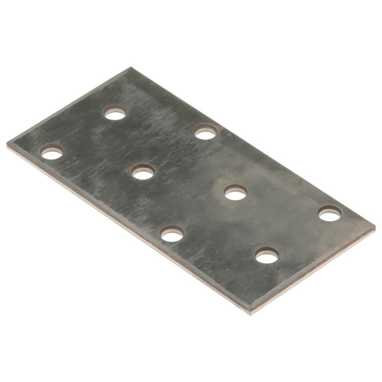 Plăci perforate, 60 buc., 2 mm, 80x40 mm, oțel galvanizat