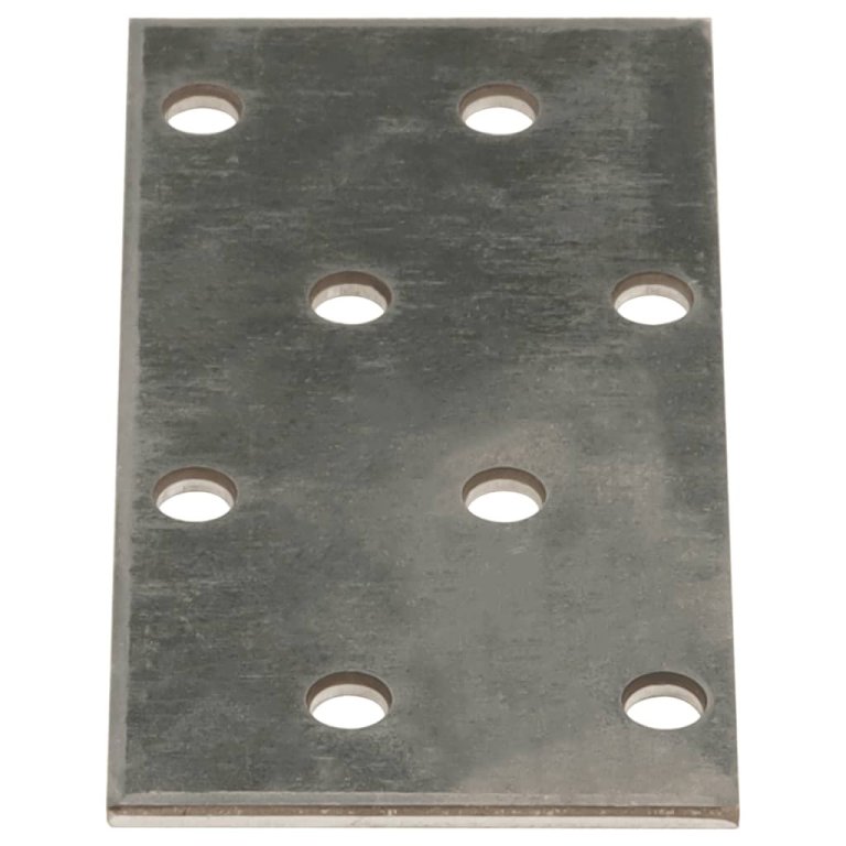 Plăci perforate, 60 buc., 2 mm, 80x40 mm, oțel galvanizat