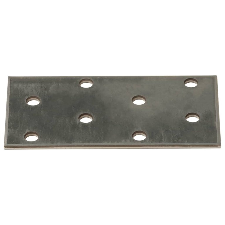 Plăci perforate, 60 buc., 2 mm, 80x40 mm, oțel galvanizat