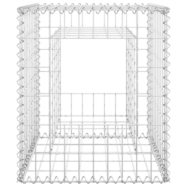 Stâlpi coș gabion, 2 buc., 50x50x60 cm, fier