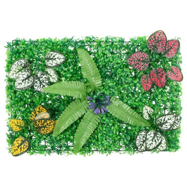   Gard din plante artificiale, 24 buc., verde, 40x60 cm