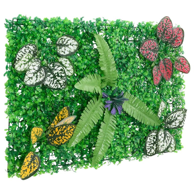   Gard din plante artificiale, 24 buc., verde, 40x60 cm