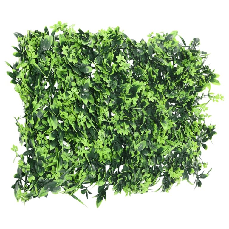   Gard din frunze artificiale, 24 buc., verde, 40x60 cm