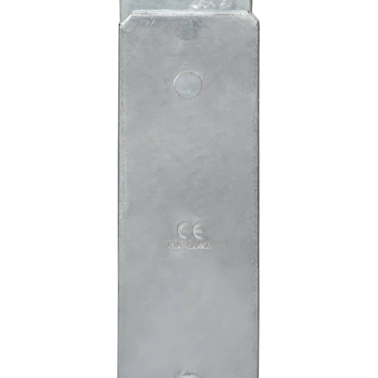 Ancore de gard, 6 buc., argintiu, 12x6x60 cm, oțel galvanizat