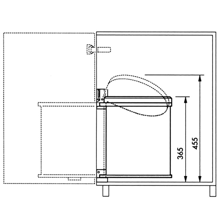 Hailo Coș de gunoi dulap Compact-Box M 15 L oțel inoxidabil 3555-101