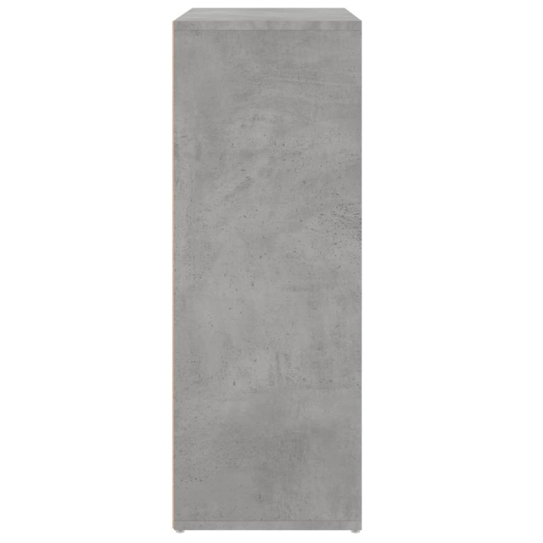 Dulapuri, 2 buc., gri beton, 60x31x84 cm, lemn prelucrat