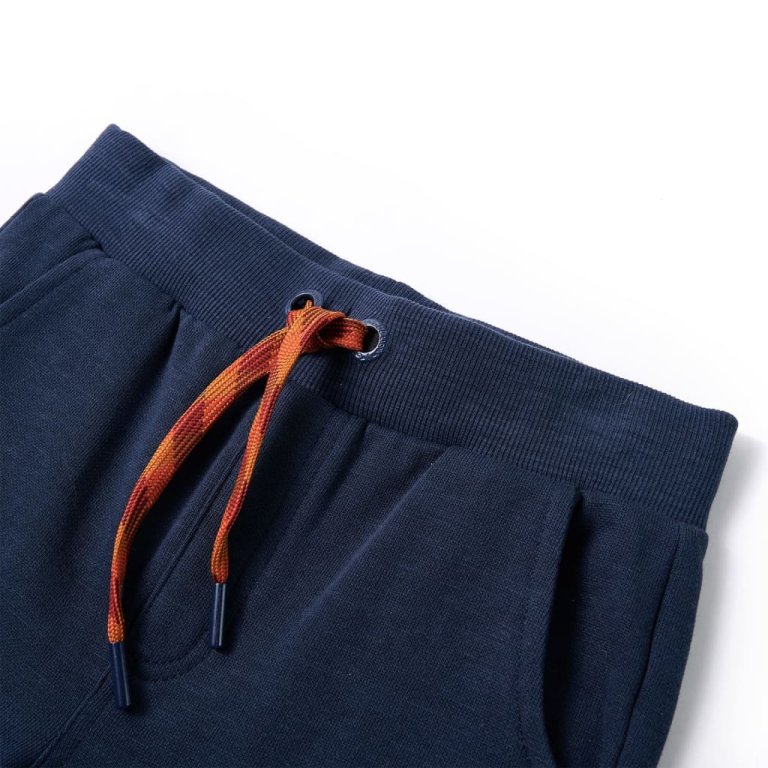 Pantaloni de trening pentru copii, bleumarin melanj, 104