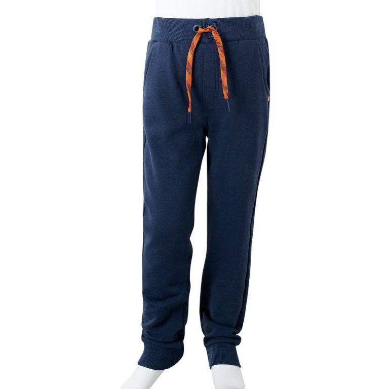 Pantaloni de trening pentru copii, bleumarin melanj, 104