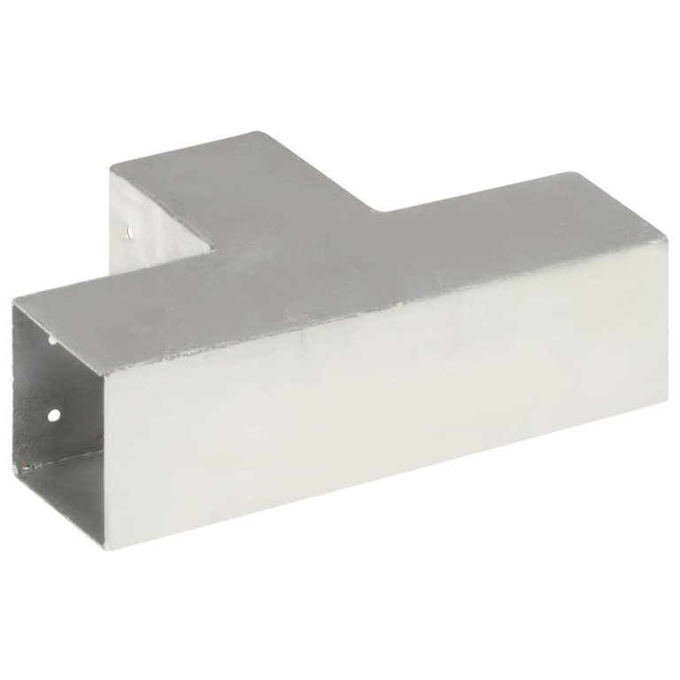 Conector de grindă, formă T, 81 x 81 mm, metal galvanizat