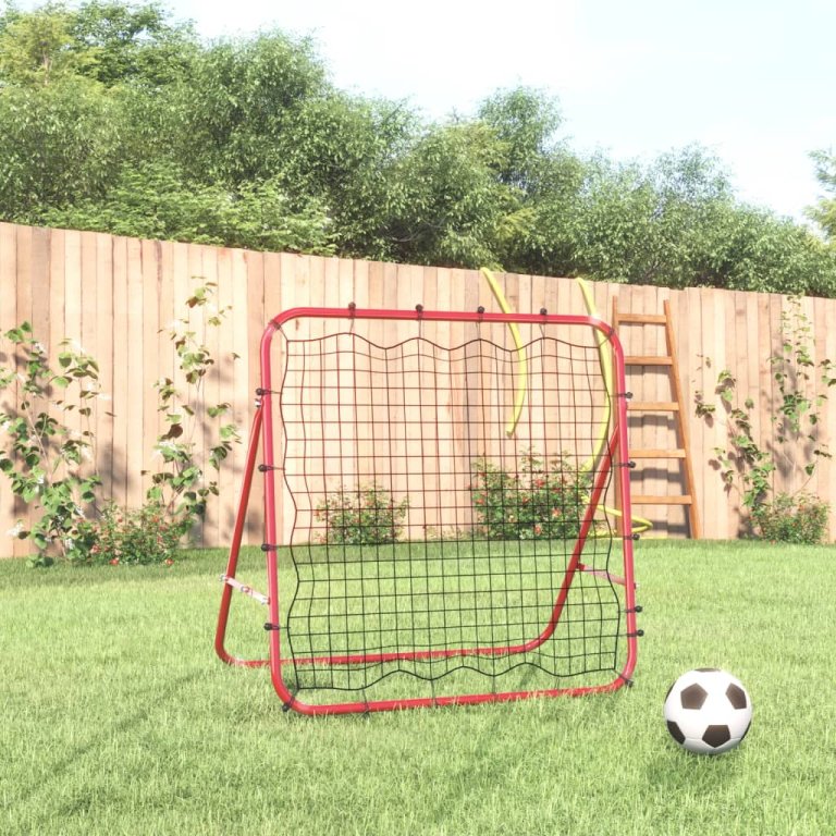 Rebounder ajustabil de antrenament fotbal, 96x80x96 cm, oțel/PE