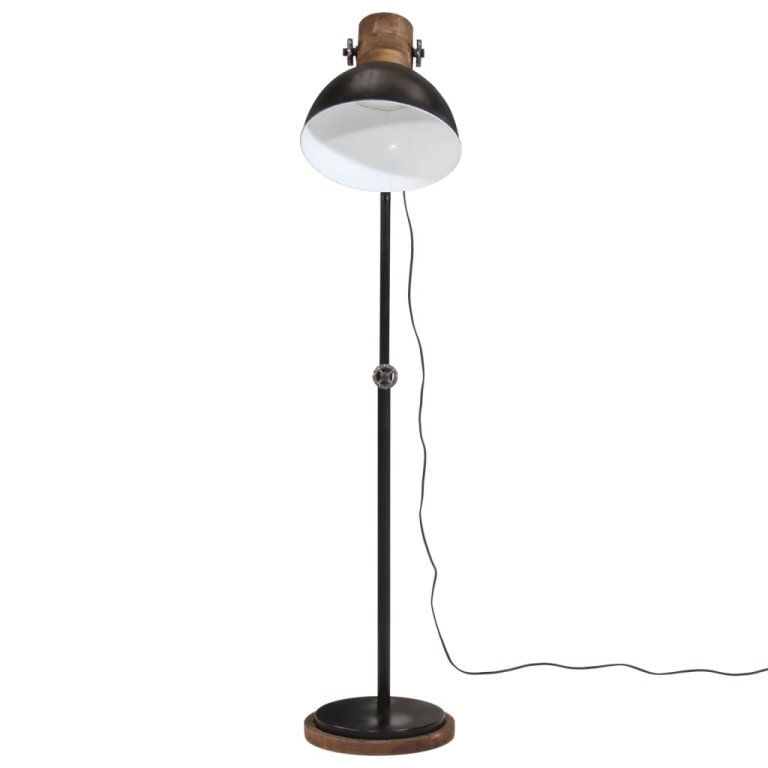 Lampă de podea 25 W, negru, 30x30x100-150 cm, E27