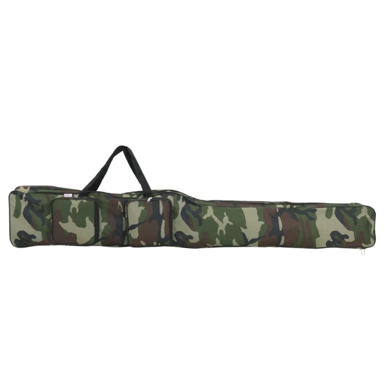 Geantă pentru undiță, verde camuflaj, 160 cm, țesătură oxford