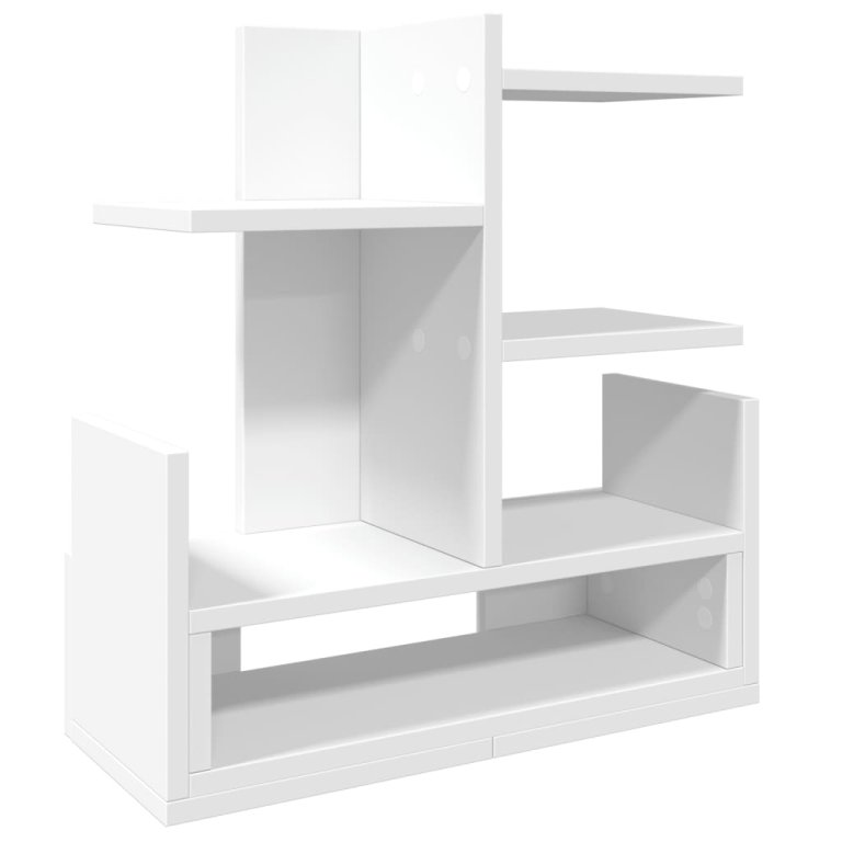 Organizator de birou, alb, 49x20x52,5 cm, lemn prelucrat