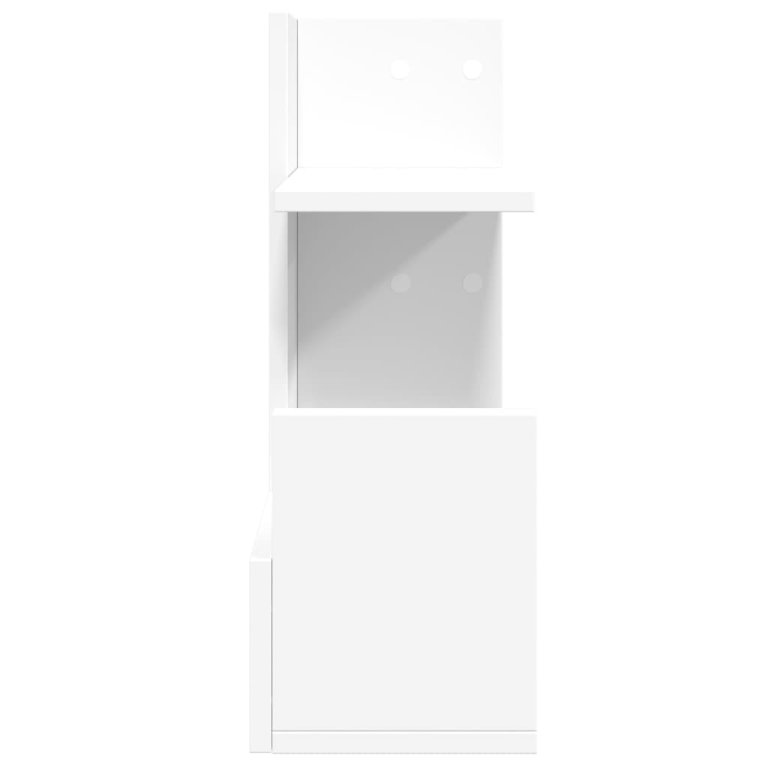 Organizator de birou, alb, 49x20x52,5 cm, lemn prelucrat