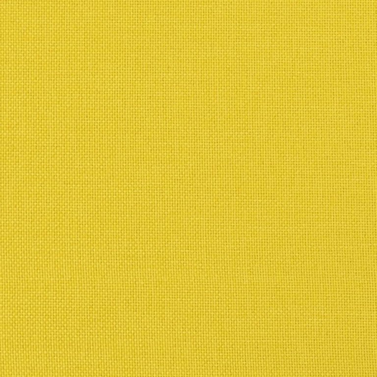 Fotoliu canapea cu taburet, galben deschis, 60 cm, textil