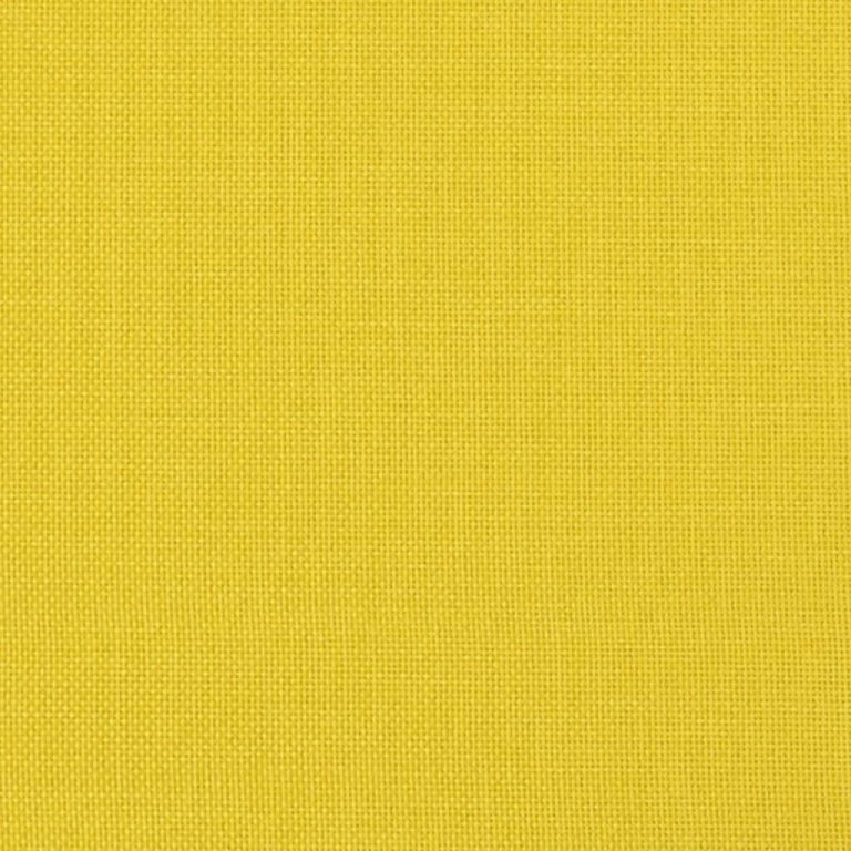 Fotoliu canapea cu taburet, galben deschis, 60 cm, textil