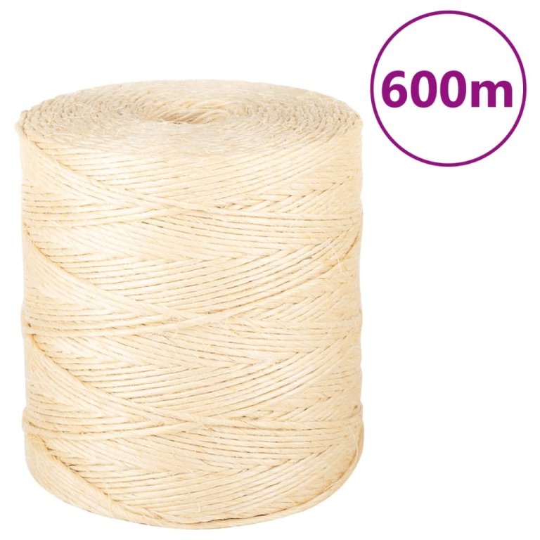 Frânghie, 600 m, sisal 100%, 2 mm