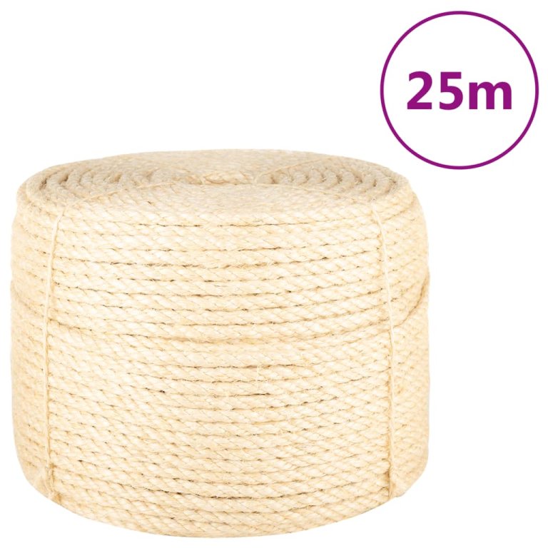 Frânghie, 25 m, sisal 100%, 10 mm