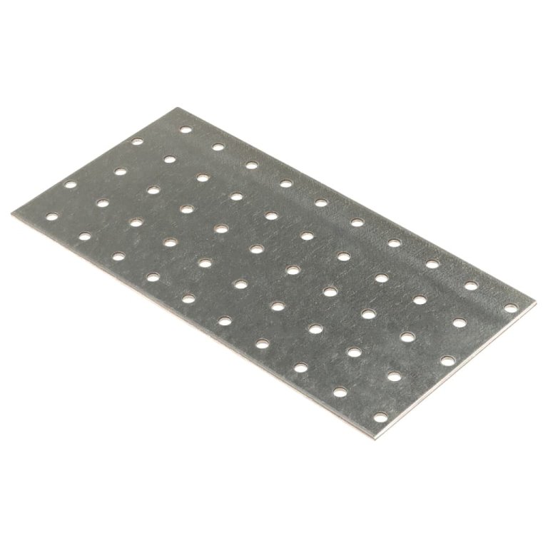 Plăci perforate, 40 buc., 2 mm, 200x100 mm, oțel galvanizat