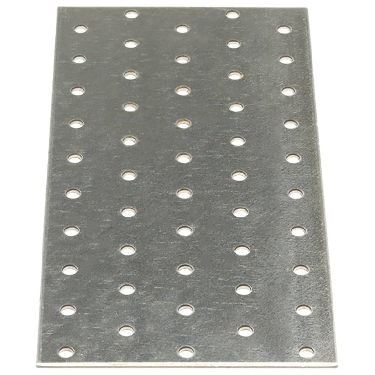 Plăci perforate, 40 buc., 2 mm, 200x100 mm, oțel galvanizat