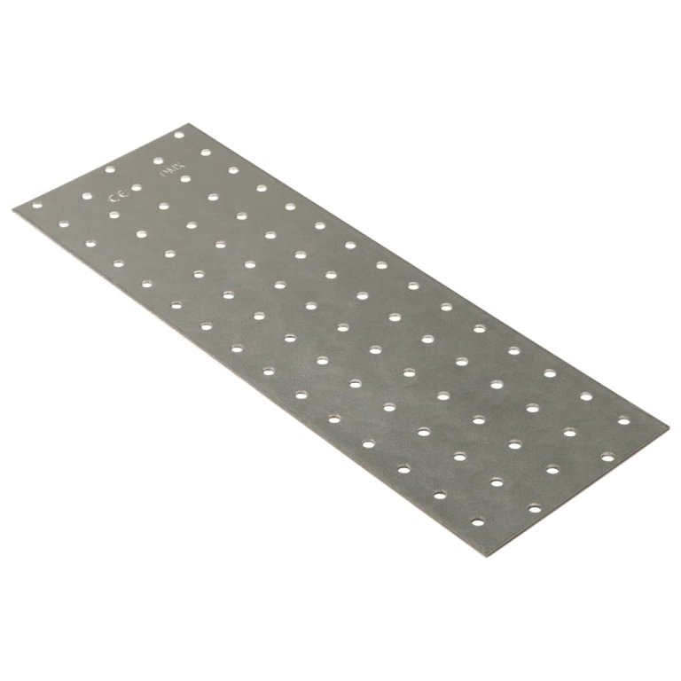 Plăci perforate, 20 buc., 2 mm, 300x100 mm, oțel galvanizat