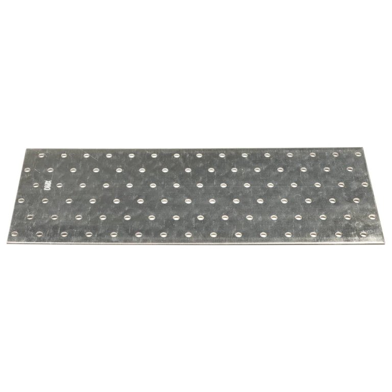 Plăci perforate, 20 buc., 2 mm, 300x120 mm, oțel galvanizat