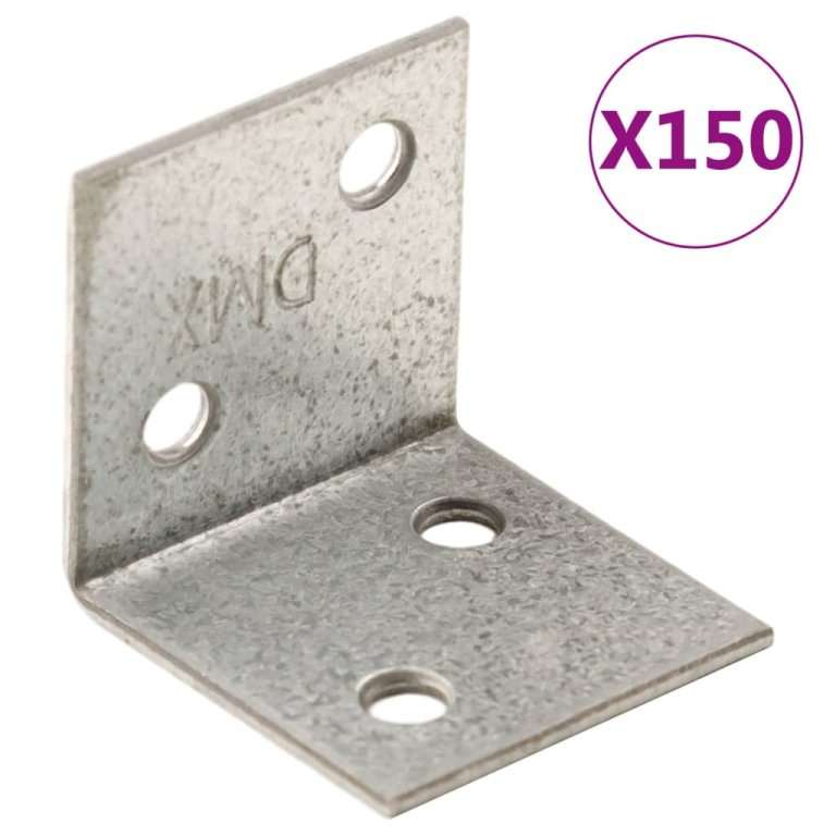 Suporturi unghiulare 150 buc. 2 mm 30x25x30 mm oțel galvanizat