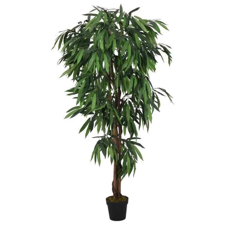 Arbore de mango artificial 450 de frunze 120 cm verde