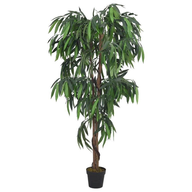 Arbore de mango artificial 450 de frunze 120 cm verde