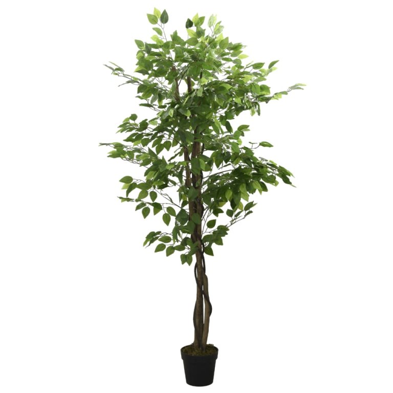 Arbore ficus artificial 1260 de frunze 200 cm verde