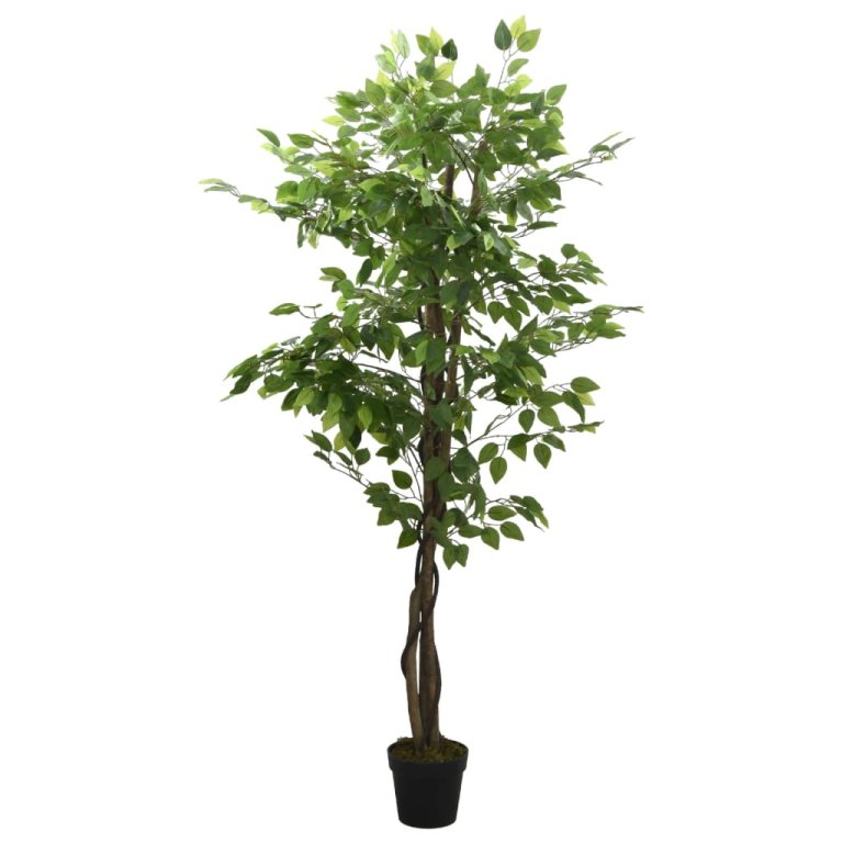 Arbore ficus artificial 1260 de frunze 200 cm verde