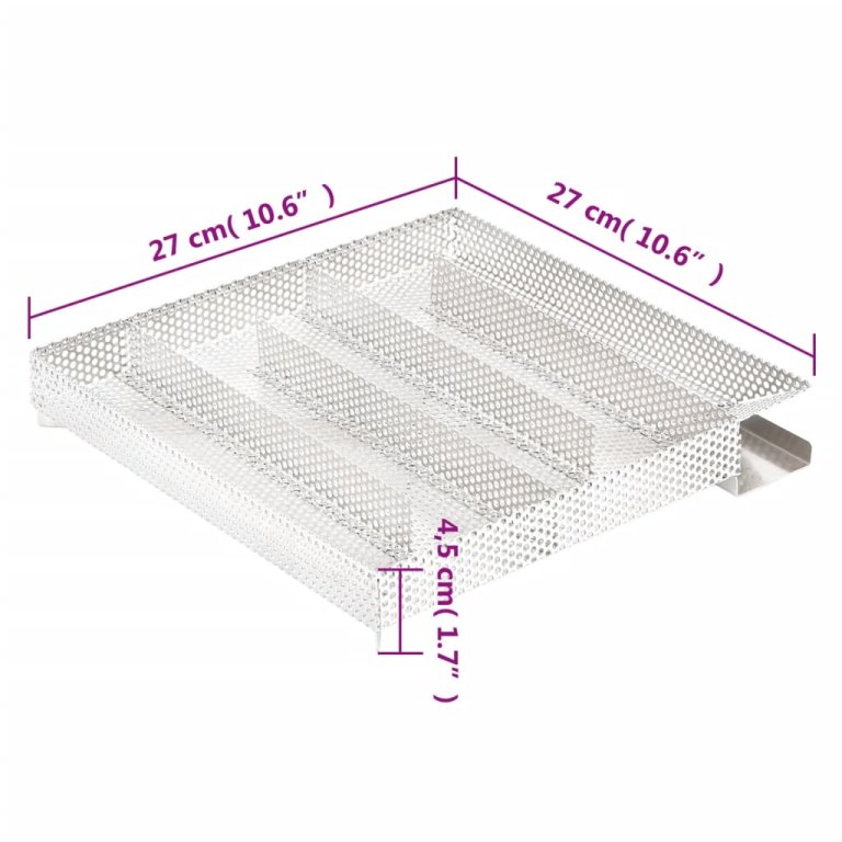 Generator de fum rece, 5 camere, 27 cm, oțel inoxidabil