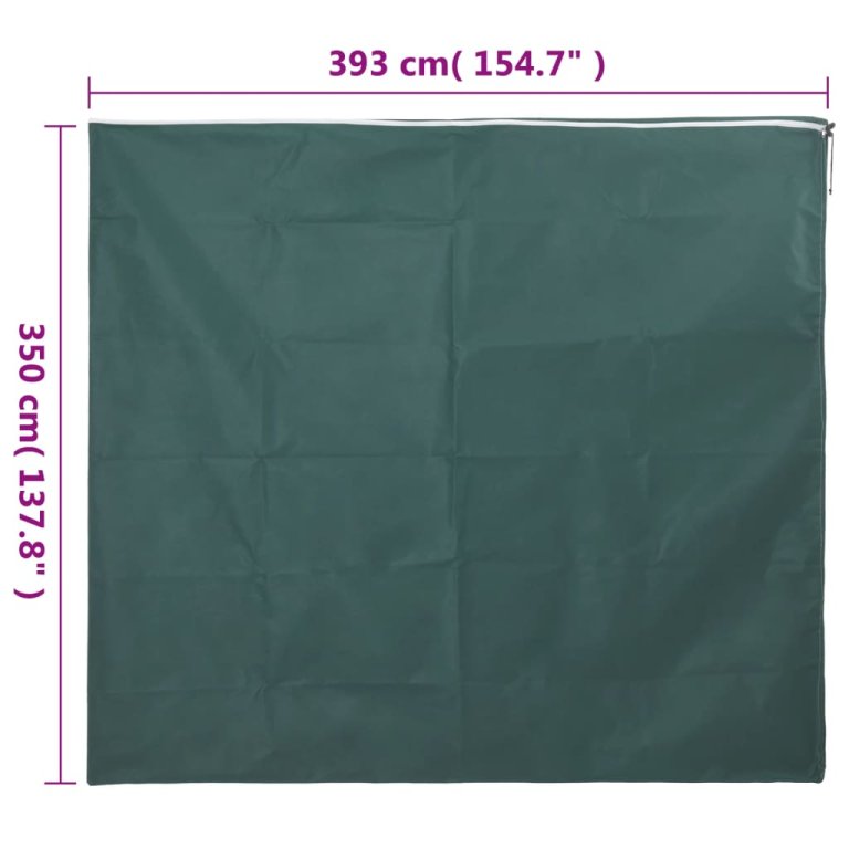 Huse de plante din fleece cu fermoar 2 buc. 70 g/m² 3,93x3,5 m