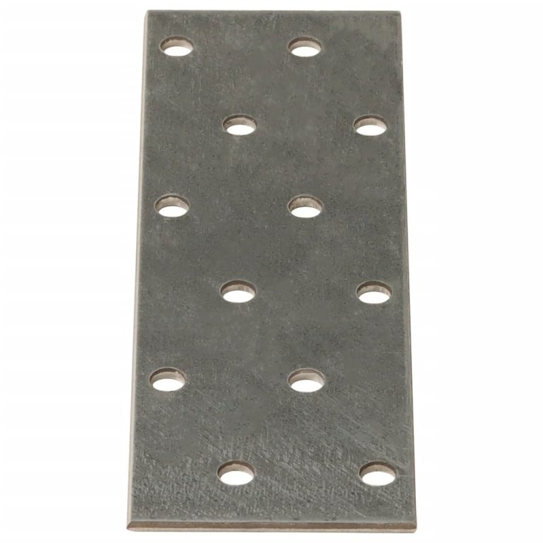 Plăci perforate, 60 buc., 2 mm, 120x40 mm, oțel galvanizat