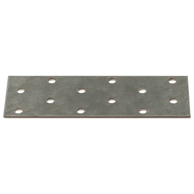 Plăci perforate, 60 buc., 2 mm, 120x40 mm, oțel galvanizat