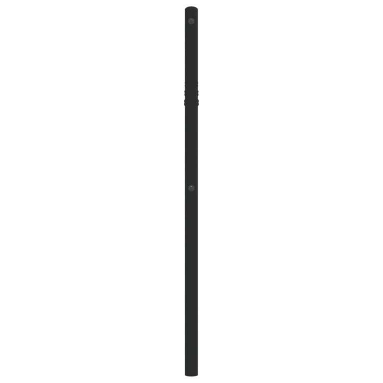 Tăblie de pat metalică, negru, 107 cm