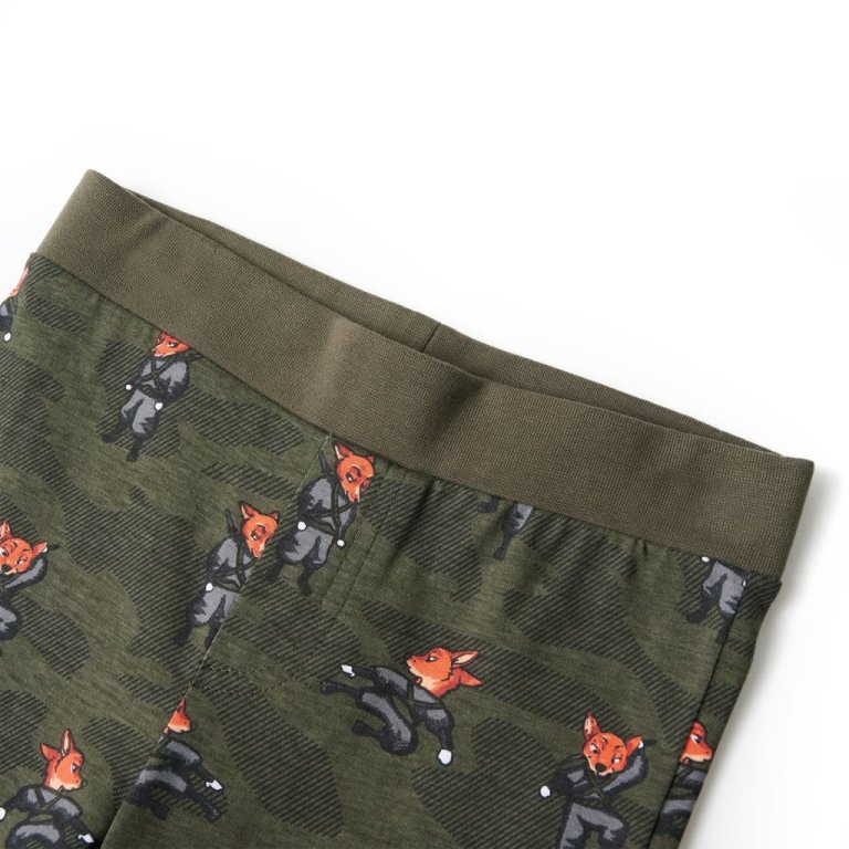 Pijamale pentru copii cu mâneci lungi ninja kaki 128