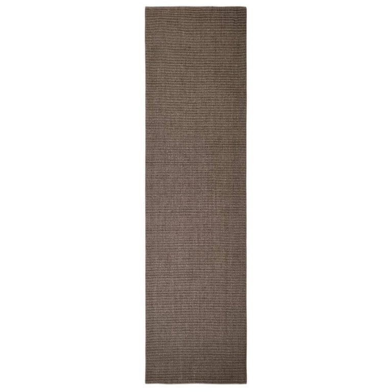 Covor din sisal natural, maro, 80x300 cm