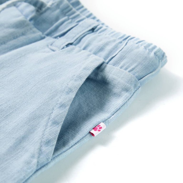 Pantaloni pentru copii, albastru denim pal, 128