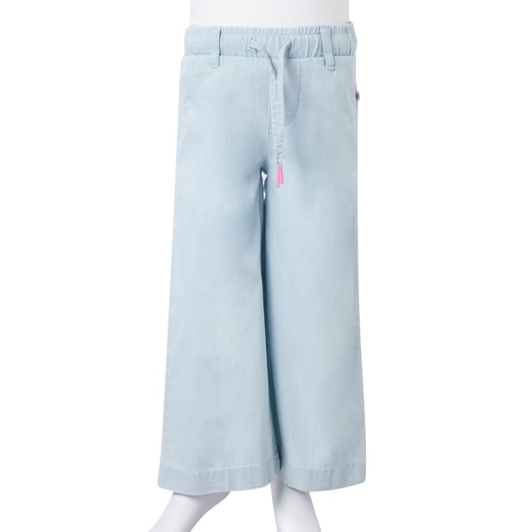 Pantaloni pentru copii, albastru denim pal, 128