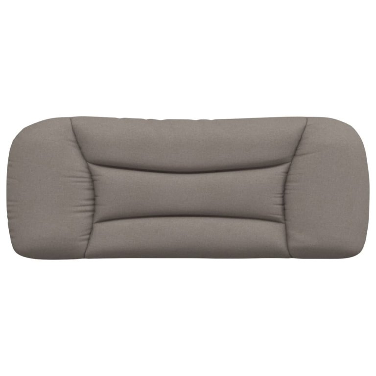 Pernă pentru tăblie de pat, gri taupe, 100 cm, material textil