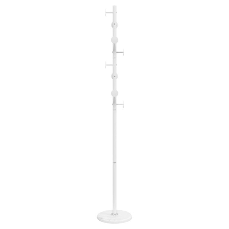 Cuier de haine, alb, 176 cm, fier vopsit electrostatic