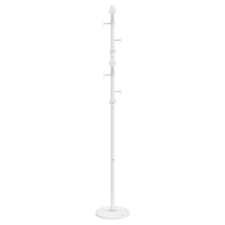 Cuier de haine, alb, 176 cm, fier vopsit electrostatic