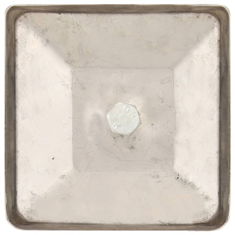 Capace stâlpi tip glob, 6 buc., 91 x 91 mm, oțel inoxidabil