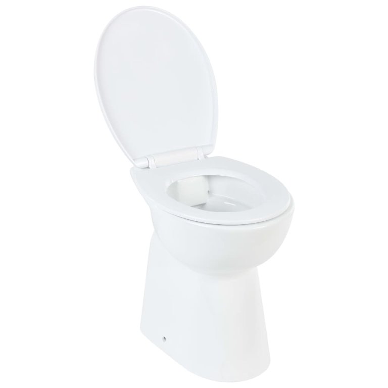 Vas WC fără ramă, închidere silențioasă, + 7 cm, alb, ceramică