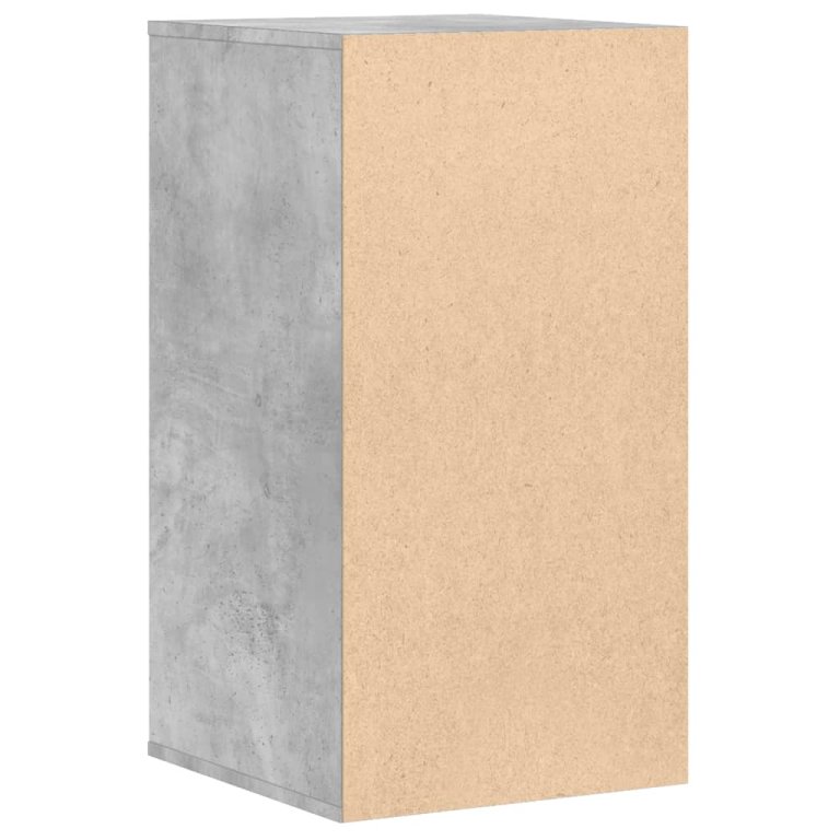 Dulap colț cu sertare gri beton 40x41x76 cm lemn prelucrat