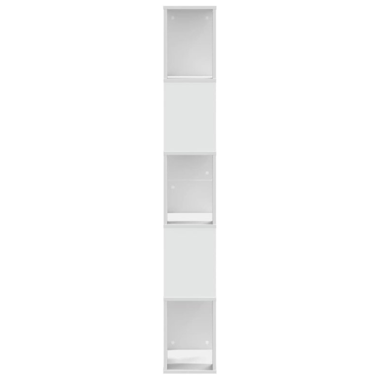 Bibliotecă cu 5 niveluri, alb 45x23,5x162,5 cm lemn prelucrat