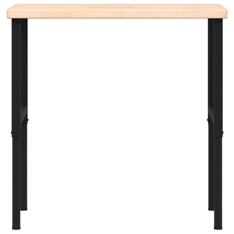 Banc lucru 100x60x(73-99,5) cm lemn masiv stejar dreptunghiular