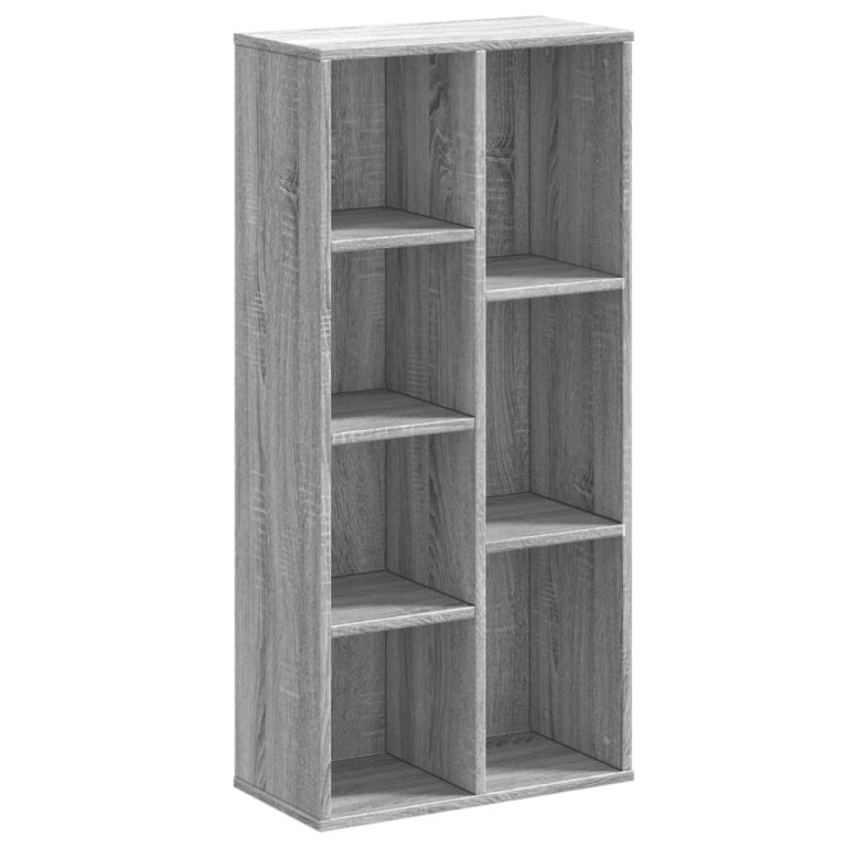 Bibliotecă, gri sonoma, 50x25x105 cm, lemn prelucrat